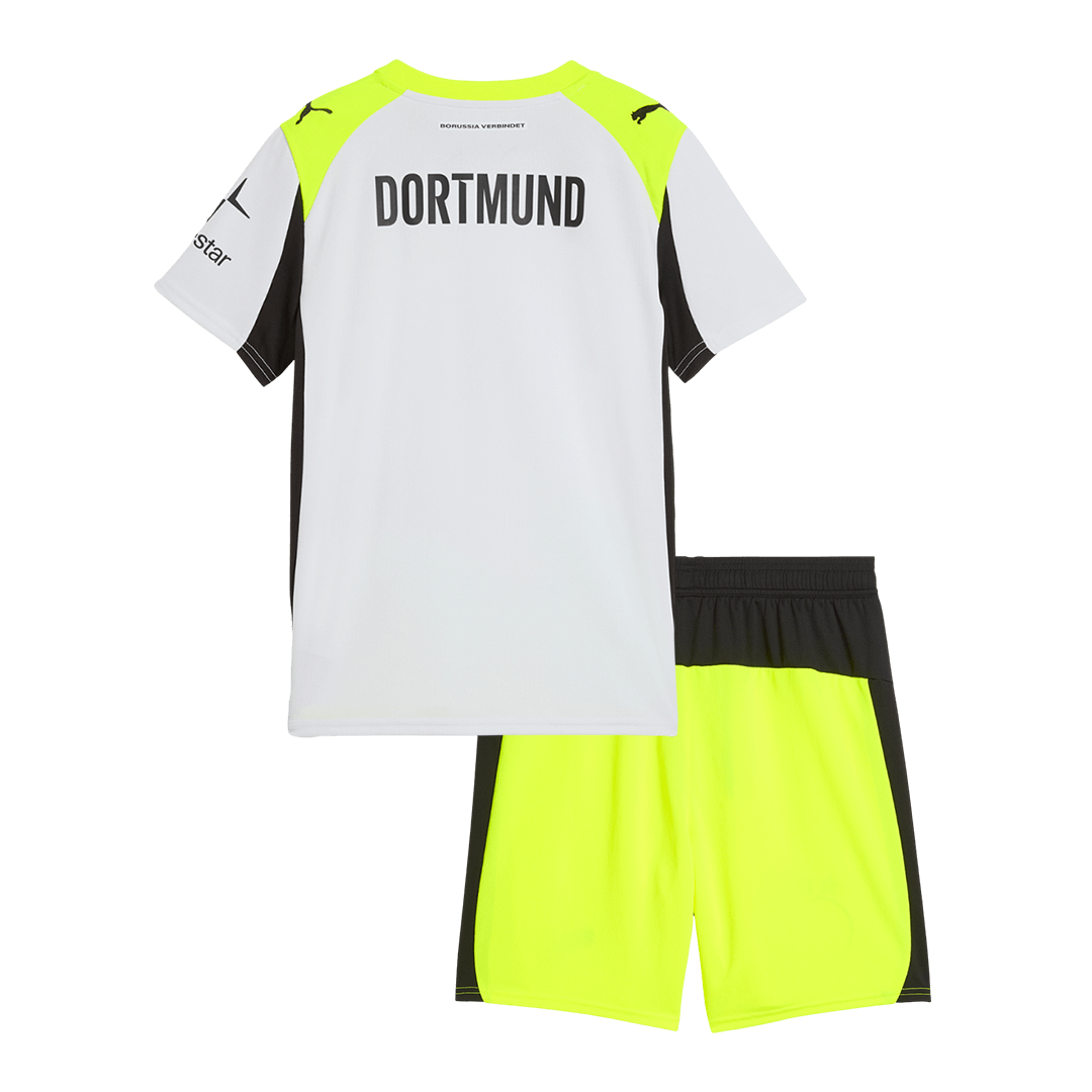 Ensemble Maillot Extérieur Borussia Dortmund 2025/26 pour Enfant