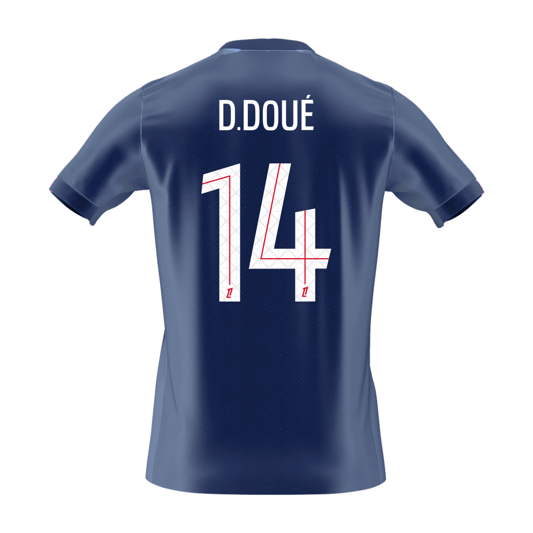 Maillot de Foot Domicile Homme PSG 2025/26 D.DOUÉ #14 [PREMIUM]