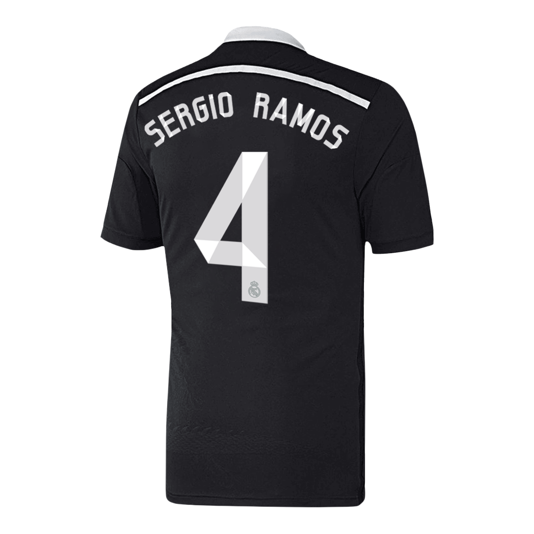 Maillot de foot rétro SERGIO RAMOS #4 Real Madrid 2014/15 troisième extérieur homme