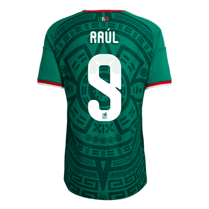 Maillot de foot domicile Raúl #9 Homme Mexique Coupe du Monde 2026 Version Joueur - Coupe ajustée