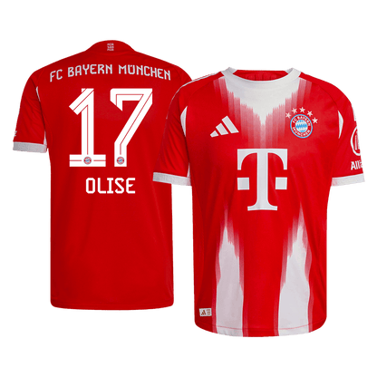 Maillot de foot domicile OLISE #17 Bayern Munich 2025/26 version joueur homme - Coupe ajustée