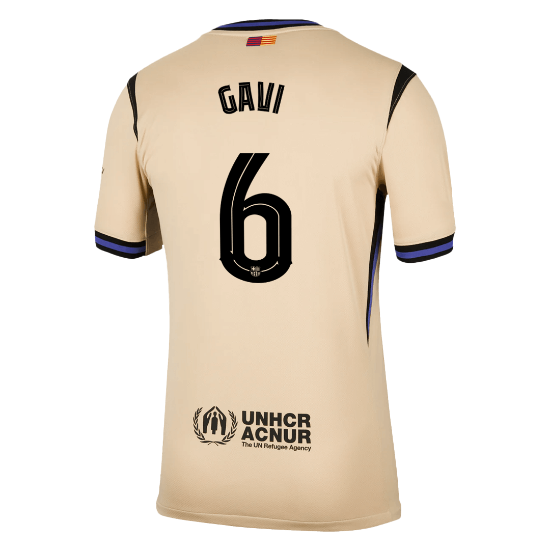 Maillot de foot GAVI #6 Barcelone UCL 2025/26 extérieur homme