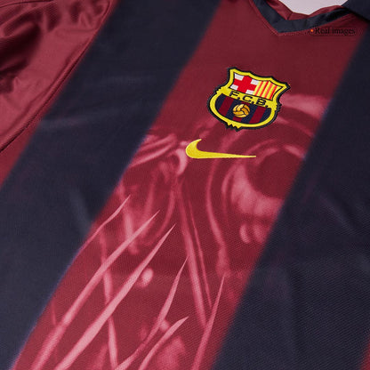 Maillot de foot domicile rétro FC Barcelone homme 2000/01