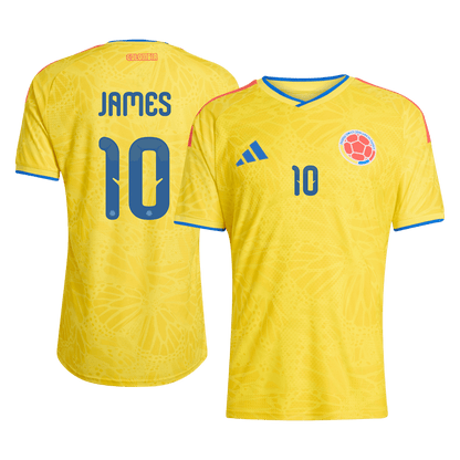 Maillot de foot domicile JAMES #10 Colombie Coupe du Monde 2026 pour homme – Version Joueur – Coupe ajustée