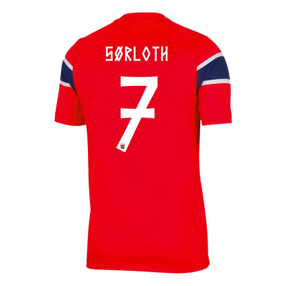 Maillot de Foot Domicile SØRLOTH #7 Homme Norvège Coupe du Monde 2026