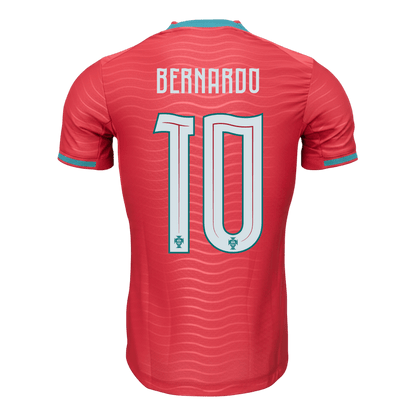 Maillot de foot domicile Portugal Coupe du Monde 2026 BERNARDO #10 pour homme - Version joueur - Coupe ajustée