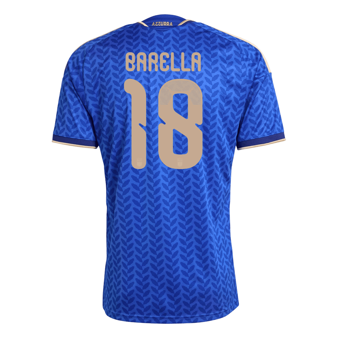 Maillot de foot domicile Italie Coupe du Monde 2026 Homme BARELLA #18 [PREMIUM]