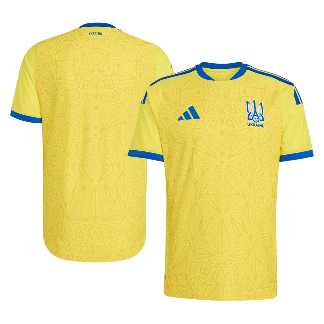 Maillot de football domicile Ukraine Coupe du Monde 2026 pour homme