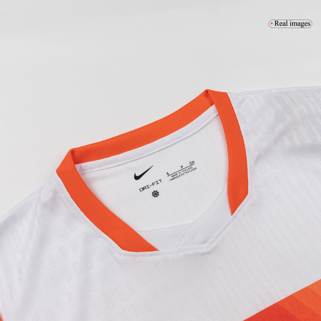 F.DE JONG #21 Men's Netherlands World Cup 2026 Player Version Away Soccer Jersey - Slim Fit