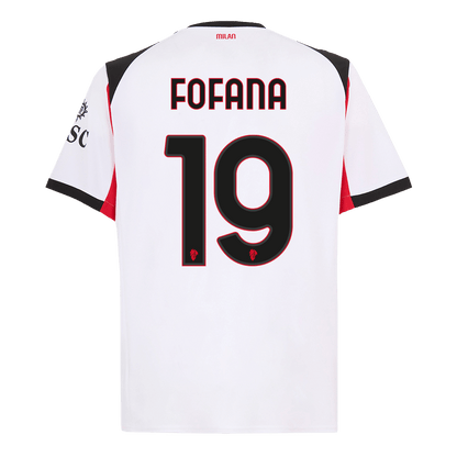Maillot de football extérieur FOFANA #19 AC Milan 2025/26 pour homme