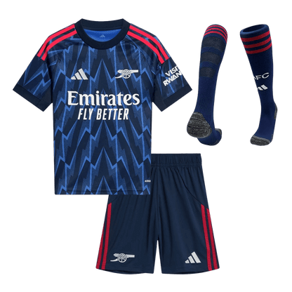 Kit complet maillot de football extérieur Arsenal Enfant 2025/26