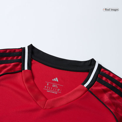 Maillot de foot à manches longues domicile Manchester United 2025/26 pour homme