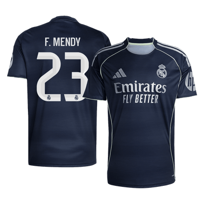 Maillot de foot extérieur F.MENDY #23 Real Madrid 2025/26 Homme [PREMIUM]