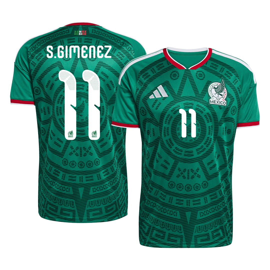 Maillot de foot S.GIMENEZ #11 Domicile Homme Mexique Coupe du Monde 2026 [PREMIUM]