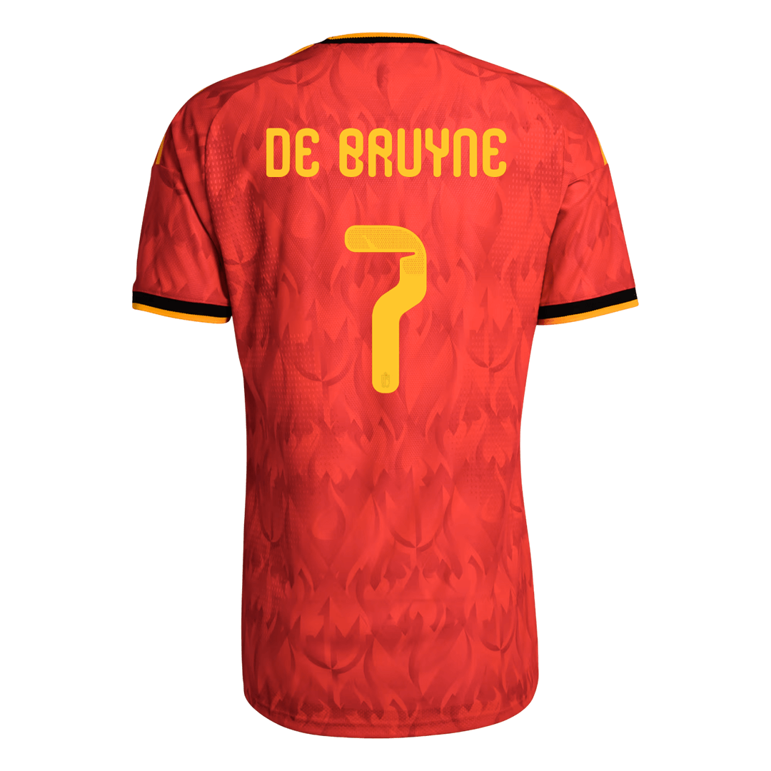 Maillot de Foot Domicile Homme Belgique DE BRUYNE #7 Coupe du Monde 2026 Version Joueur - Coupe Slim