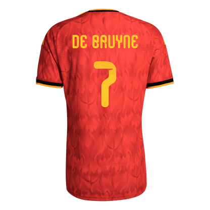 Maillot de Foot Domicile Homme Belgique DE BRUYNE #7 Coupe du Monde 2026 Version Joueur - Coupe Slim