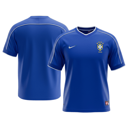 Maillot de foot extérieur rétro Brésil 1998 pour homme