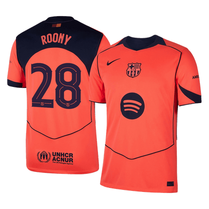 Maillot de foot ROONY #28 Barcelone 2025/26 Troisième Extérieur Homme
