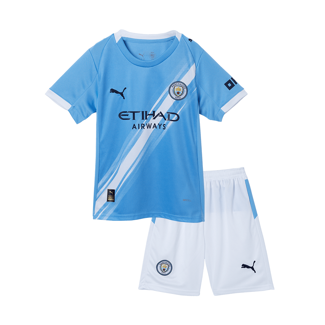 Ensemble maillot de football domicile Manchester City 2025/26 pour enfant