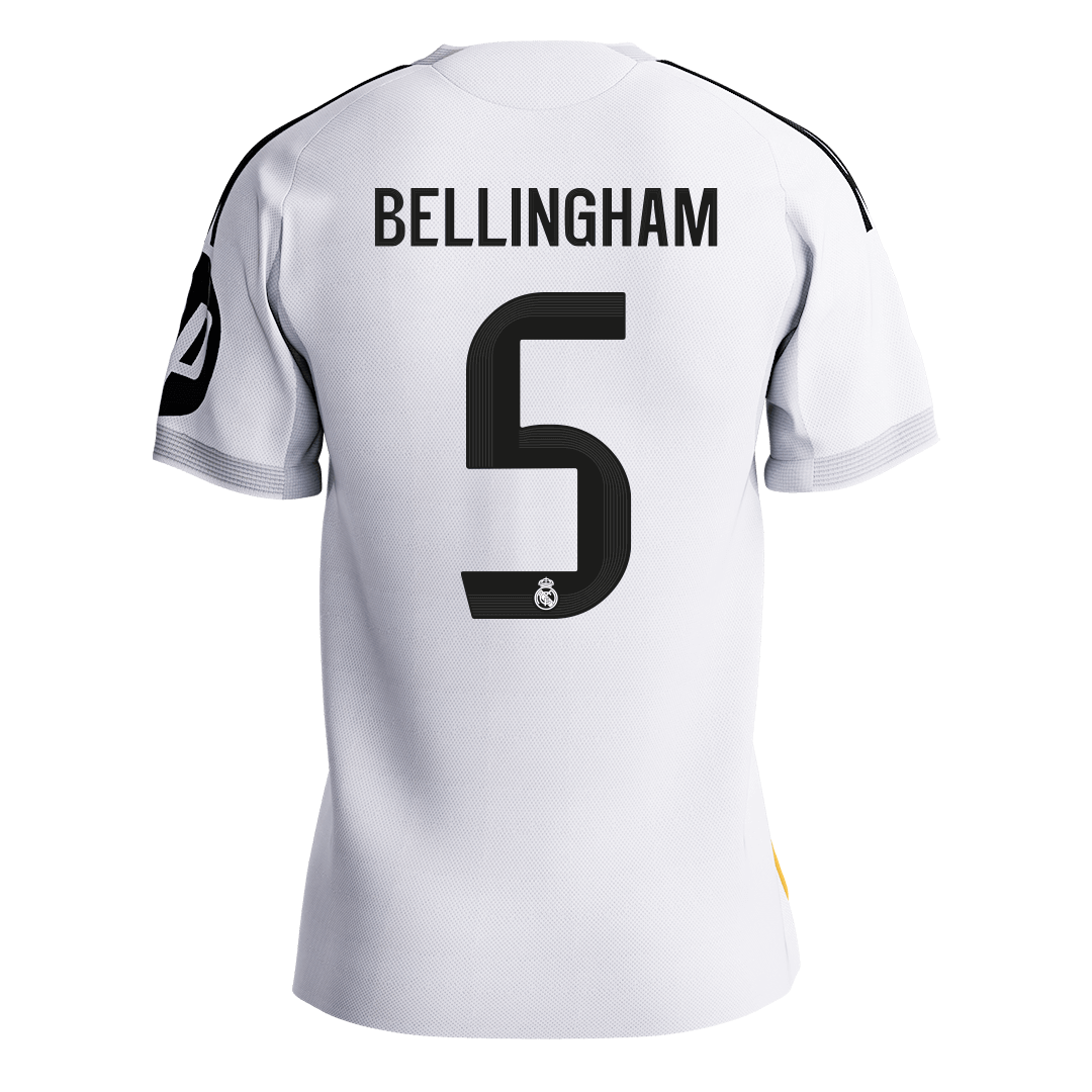 BELLINGHAM #5 Maillot de Foot Domicile Homme Real Madrid 2025/26 Version Joueur - Slim Fit [PREMIUM]
