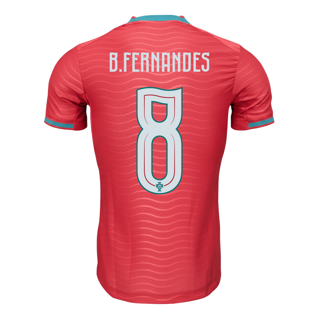 Maillot de Foot Domicile Portugal Coupe du Monde 2026 Homme B.FERNANDES #8 Version Joueur - Coupe Ajustée