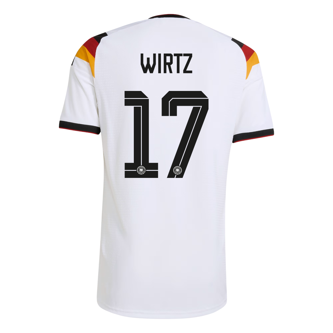 Maillot de football domicile homme WIRTZ #17 Allemagne Coupe du Monde 2026 version joueur - Coupe ajustée