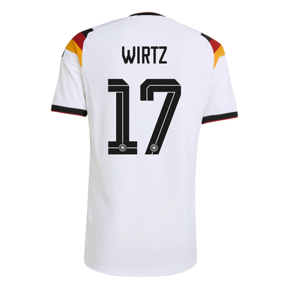Maillot de football domicile homme WIRTZ #17 Allemagne Coupe du Monde 2026 version joueur - Coupe ajustée
