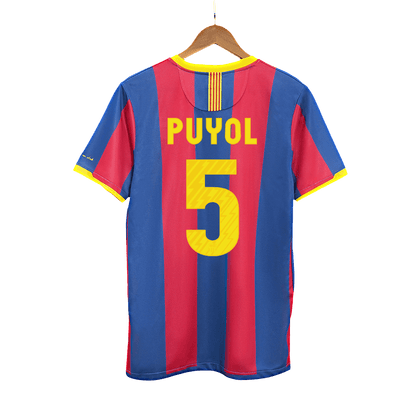 Maillot de foot domicile Homme Barcelone 2010/11 Rétro PUYOL #5