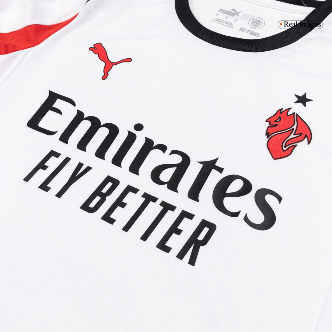 Maillot de football manches longues extérieur AC Milan 2025/26 pour homme