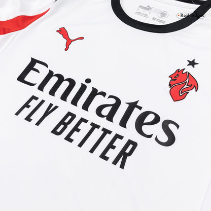 Maillot de football manches longues extérieur AC Milan 2025/26 pour homme