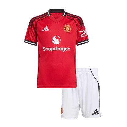 Maillot de football domicile Manchester United 2025/26 pour enfant