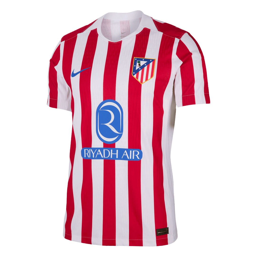 Maillot Domicile de Football Atletico Madrid Saison 2025/26 Version Joueur pour Homme - Coupe Ajustée