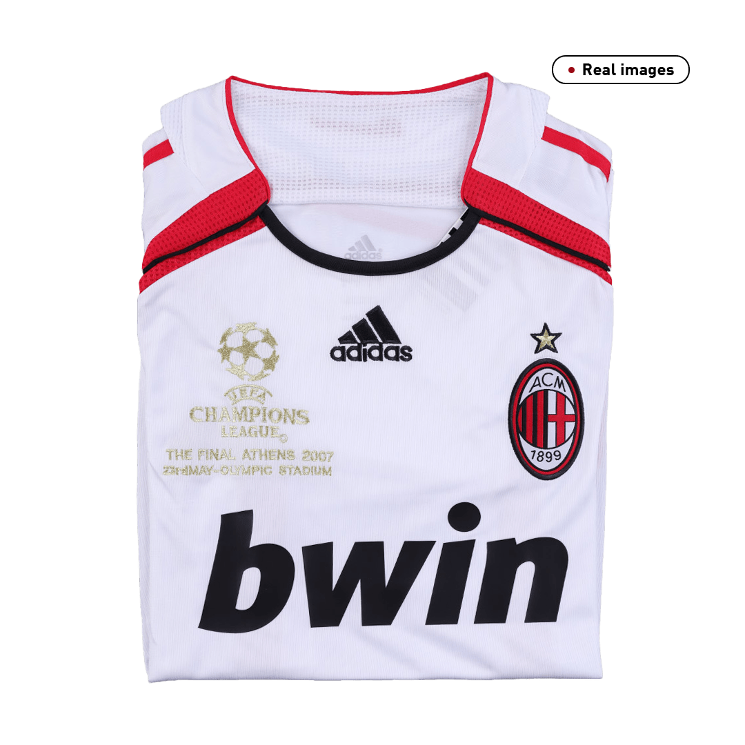 Maillot de football Rétro RONALDO #99 AC Milan UCL 2006/07 Extérieur Homme