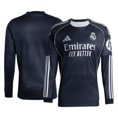 Maillot de football manches longues extérieur Real Madrid 2025/26 pour homme