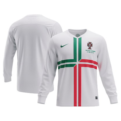 Maillot de foot rétro homme Portugal 2012 extérieur manches longues