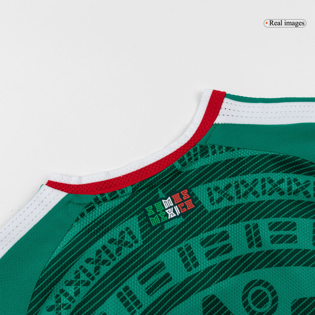 Maillot de football domicile homme version joueur S.GIMENEZ #11 Mexique Coupe du Monde 2026 - Coupe ajustée