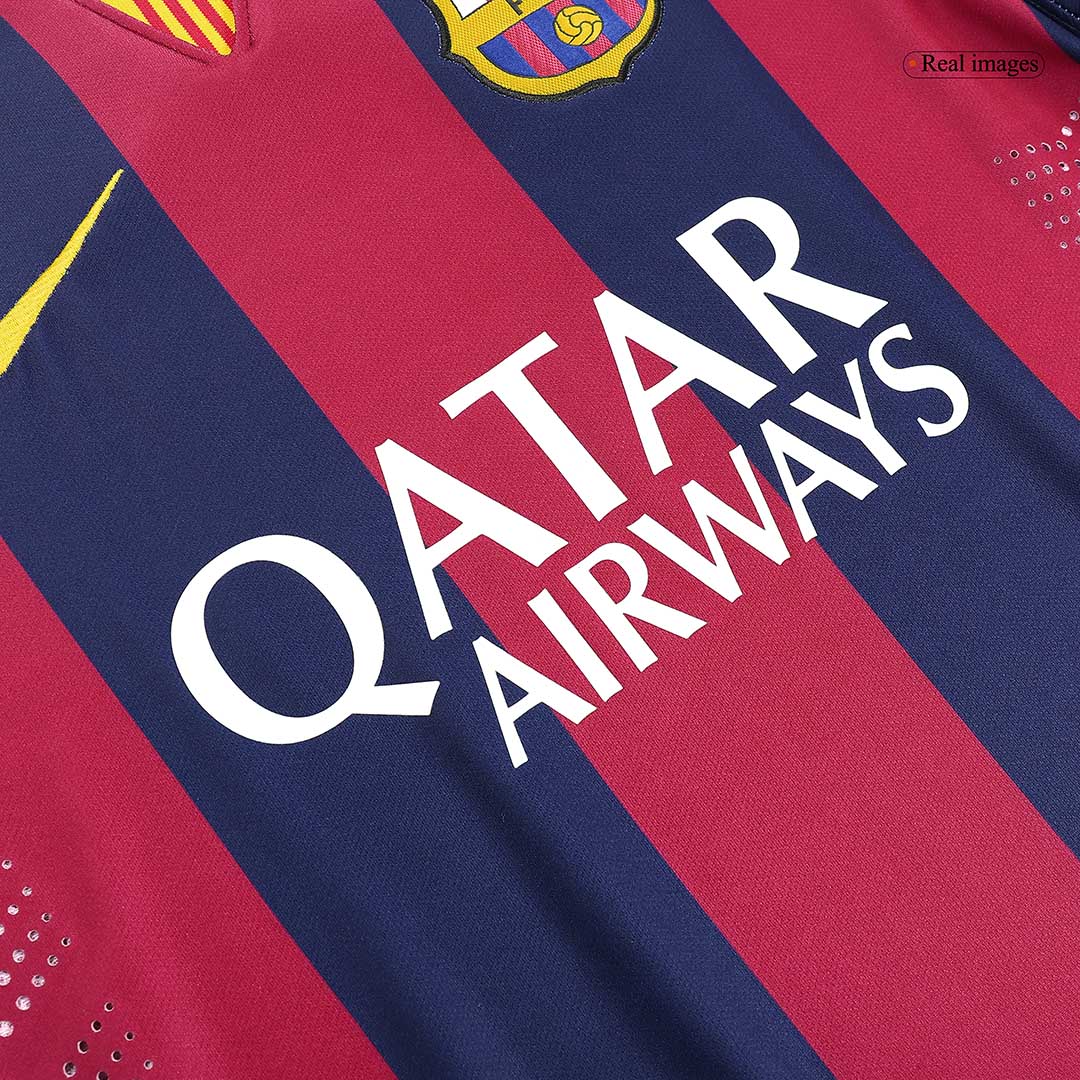Retro Men's Barcelona 2014/15 Home Soccer Jersey