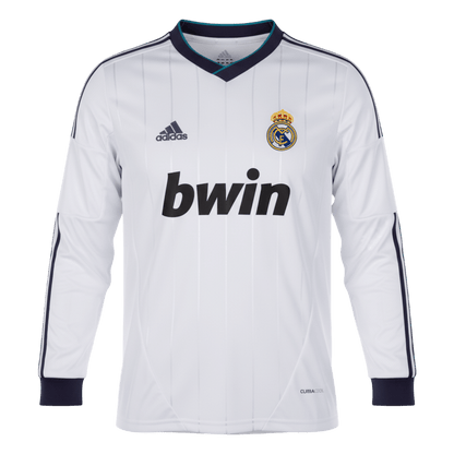 Maillot de football rétro domicile manches longues Real Madrid 2012/13 pour homme