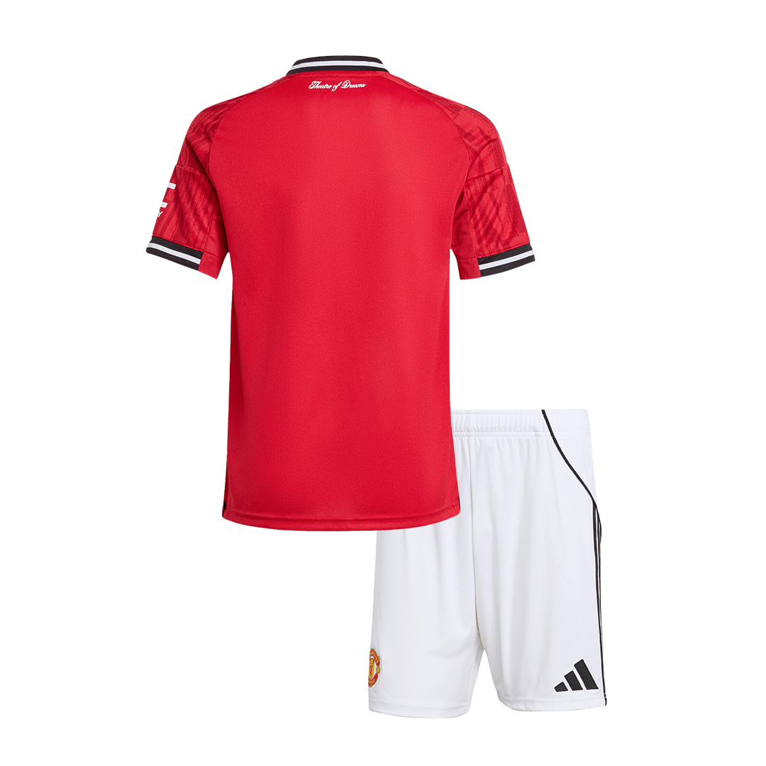Maillot de football domicile Manchester United 2025/26 pour enfant