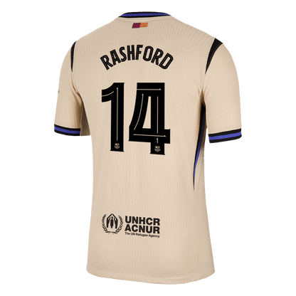 Maillot de foot extérieur RASHFORD #14 Homme FC Barcelone UCL 2025/26 version joueur - Coupe ajustée