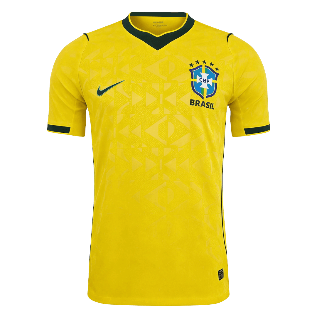 Maillot de football domicile du Brésil pour la Coupe du Monde masculine 2026 - Version joueur - Coupe ajustée