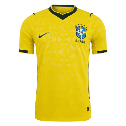 Maillot de football domicile du Brésil pour la Coupe du Monde masculine 2026 - Version joueur - Coupe ajustée