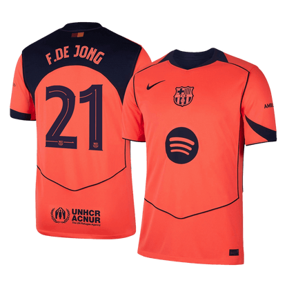 Maillot de foot extérieur third F.DE JONG #21 Homme Barcelone LDC 2025/26