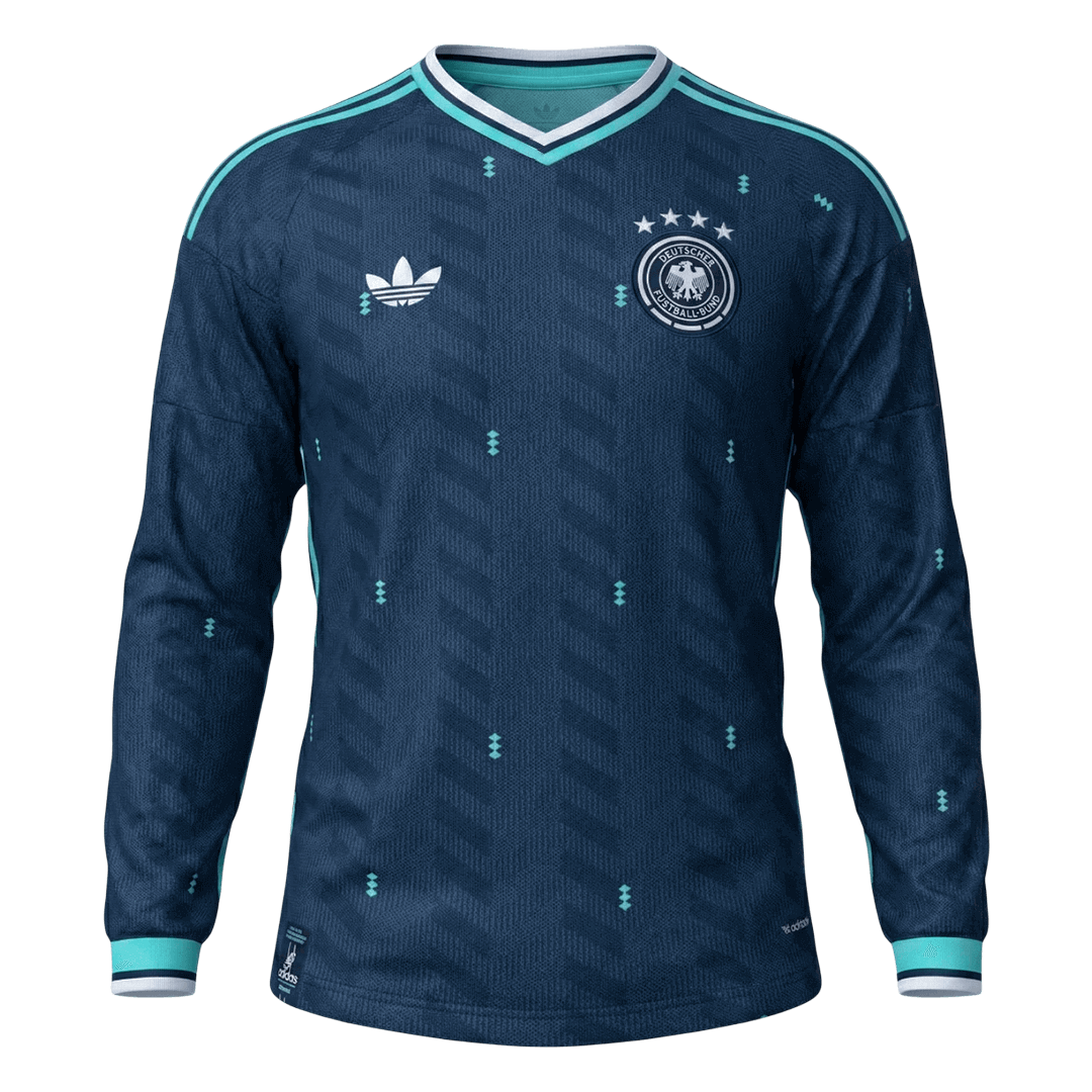 Maillot de football manches longues extérieur Allemagne Coupe du Monde 2026 Homme