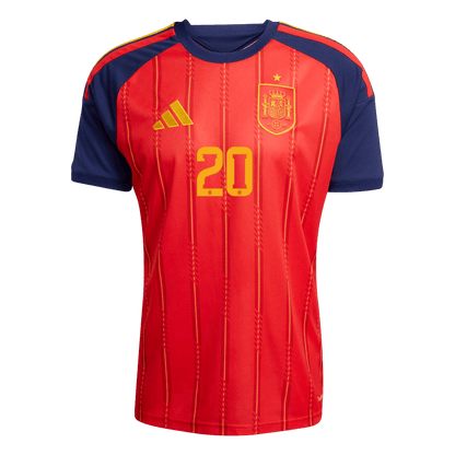 Maillot de foot domicile Espagne Coupe du Monde 2026 PEDRI #20 Homme [PREMIUM]