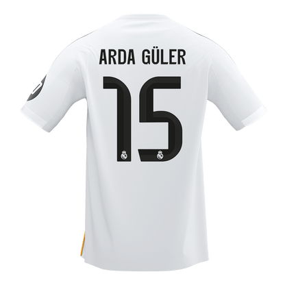 Maillot de Foot Domicile ARDA GÜLER #15 Real Madrid Homme 2025/26 [QUALITÉ SUPÉRIEURE]