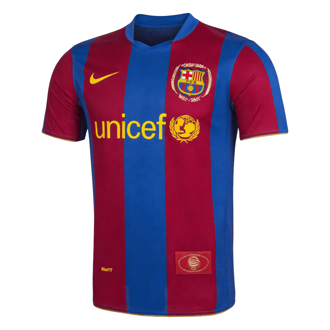 Maillot de football domicile rétro homme Barcelone 2007/08