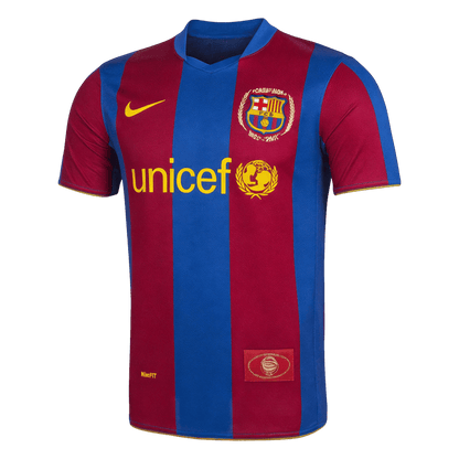 Maillot de football domicile rétro homme Barcelone 2007/08