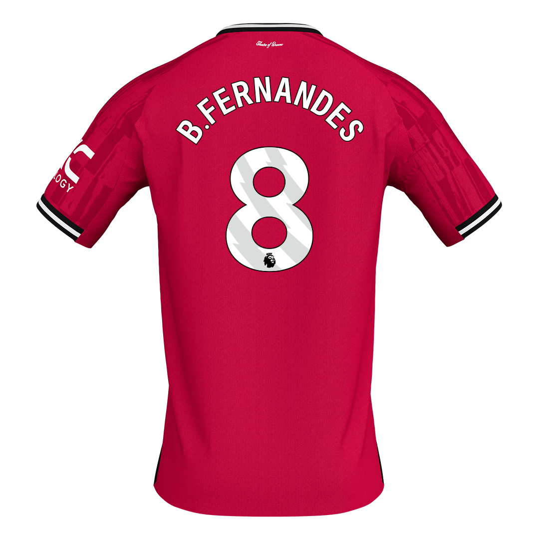 Maillot de foot domicile Manchester United 2025/26 B.FERNANDES #8 pour homme [PREMIUM]