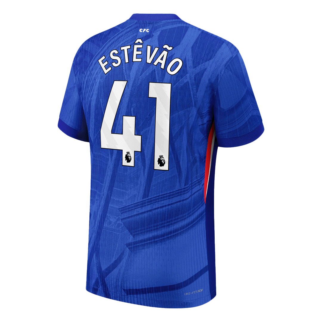 Maillot de foot domicile ESTÊVÃO #41 Chelsea 2025/26 version joueur homme - Coupe ajustée